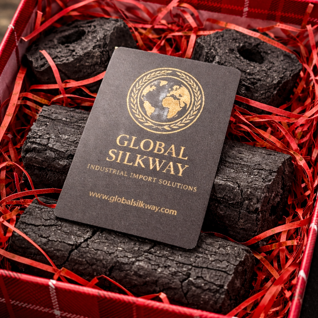 Charcoal grill in use